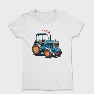 Tractor Cartoon Love, Tricou Femei