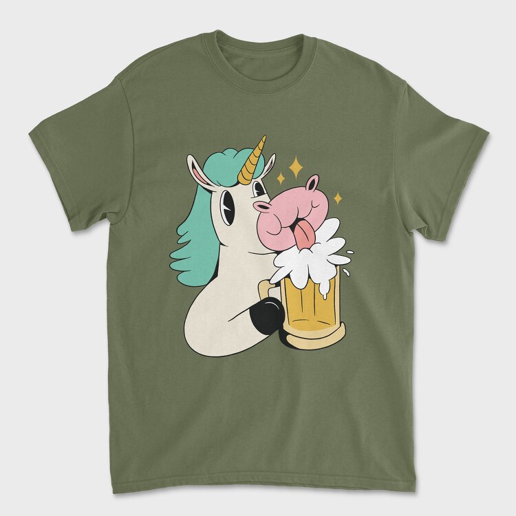 Unicorn Beer, Tricou Barbati (Unisex)