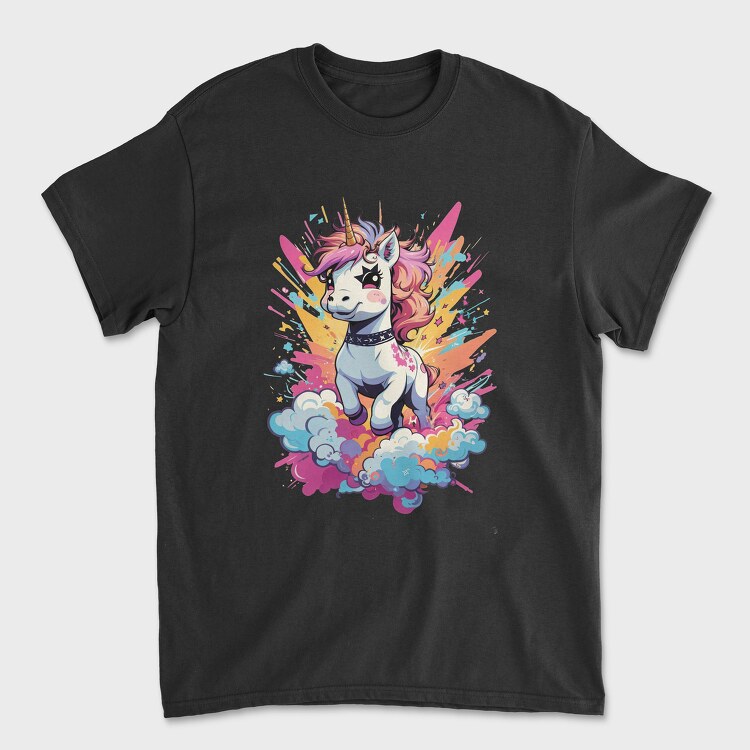 Unicorn Color Splash, Tricou Barbati (Unisex)