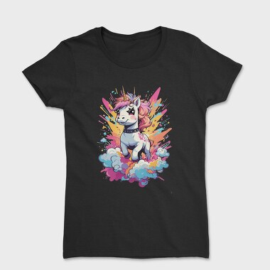 Unicorn Color Splash, Tricou Femei