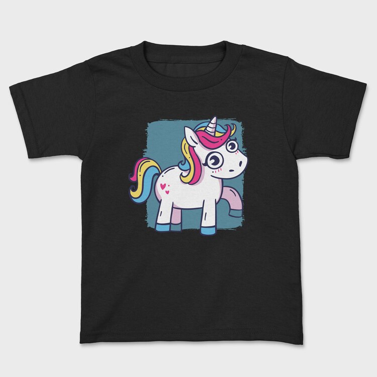 Unicorn Cute Animation, Tricou Copii