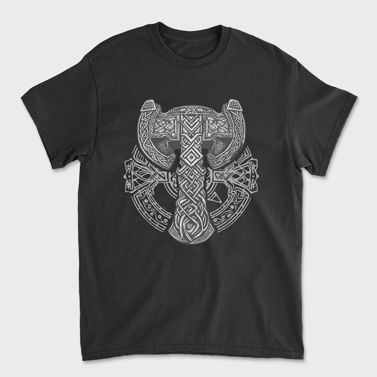 Viking Hammer Runes, Tricou Barbati (Unisex)