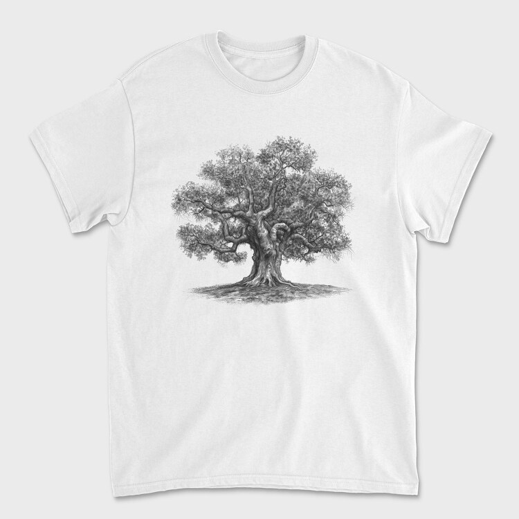 Vintage Oak Tree, Tricou Barbati (Unisex)