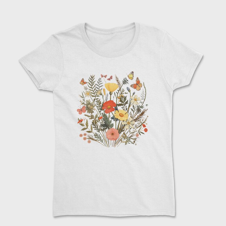 Vintage Wildflowers, Tricou Femei