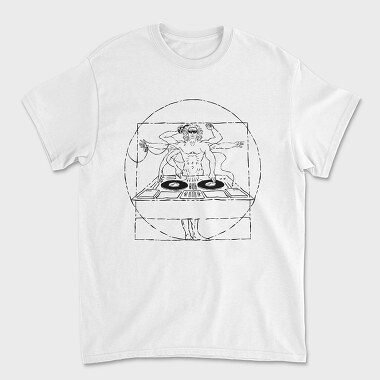 Vitruvian Dj, Tricou Barbati (Unisex)