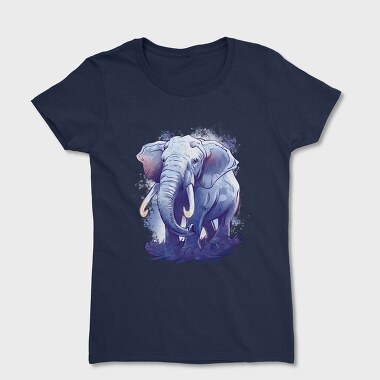 Watercolor Elephant, Tricou Femei