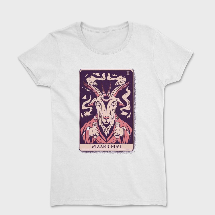 Wizard Goat Tarot Card, Tricou Femei