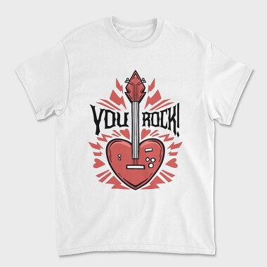 You Rock Love Guitar, Tricou Barbati (Unisex)