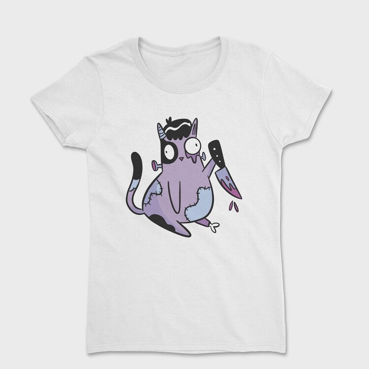 Zombie Cat Knife, Tricou Femei