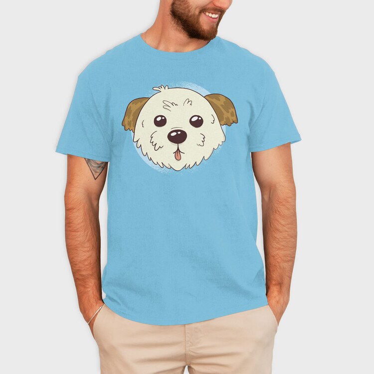 Cute Morkie Dog, Tricou Barbati (Unisex)