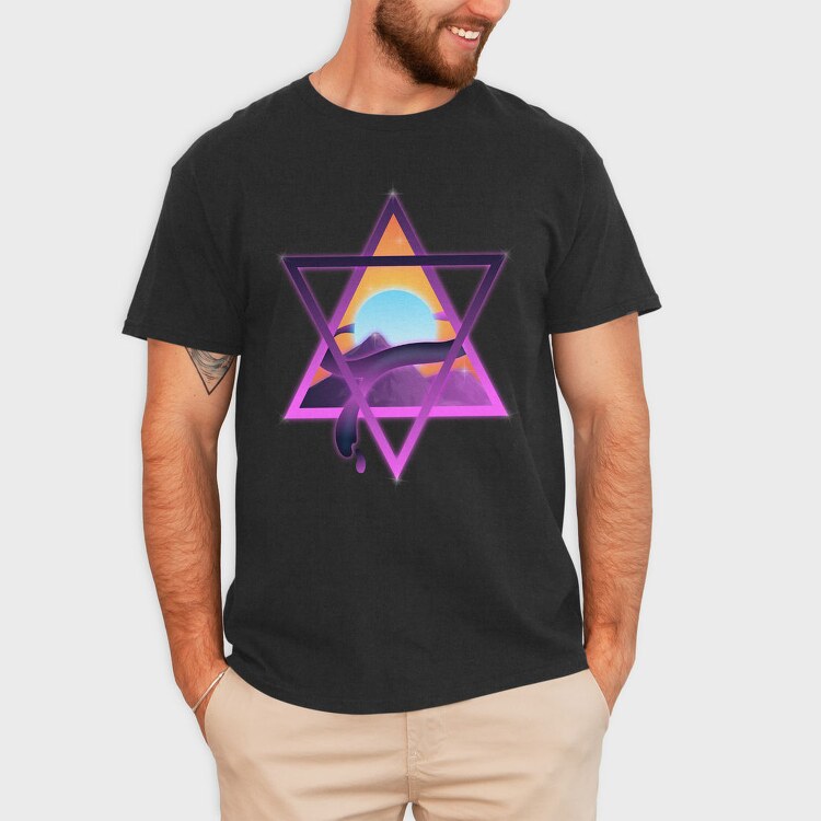 Psychedelics Star 003, Tricou Barbati (Unisex)