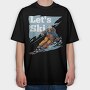 Let'S Ski Skier, Tricou Oversize Barbati (Unisex)