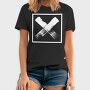 Letter X In Square Grunge, Tricou Barbati (Unisex)