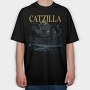 Catzilla Monster, Tricou Oversize Barbati (Unisex)