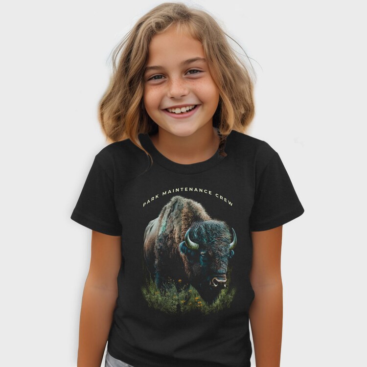 Realistic Bison, Tricou Copii
