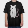 Psycho Rat, Tricou Oversize Barbati (Unisex)