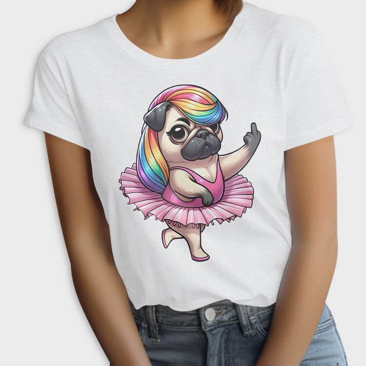 Pug Ballerina Ballet, Tricou Femei