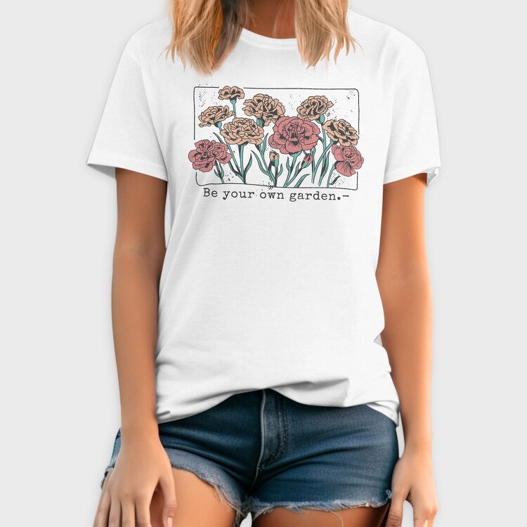 Carnation Flowers Garden, Tricou Barbati (Unisex)