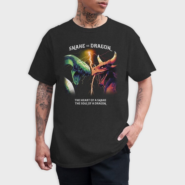 Realistic Dragon Snake, Tricou Barbati (Unisex)