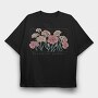 Carnation Flowers Garden, Tricou Oversize Barbati (Unisex)