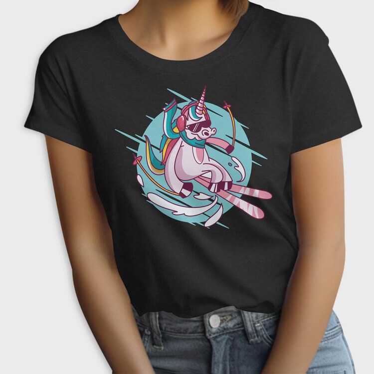 Skiing Unicorn, Tricou Femei