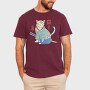 Samurai Cat Traditional, Tricou Barbati (Unisex)