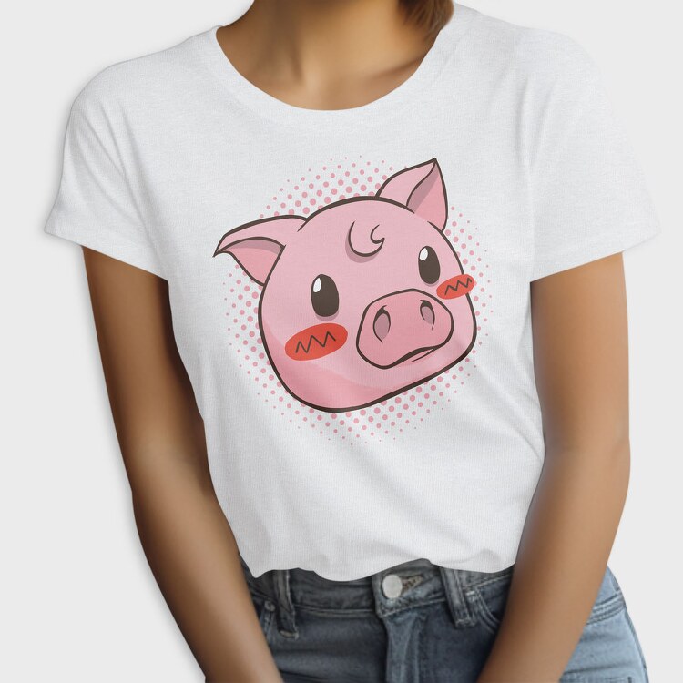 Cute Pig Piggy, Tricou Femei
