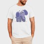 Purple Elephant Stroll, Tricou Barbati (Unisex)
