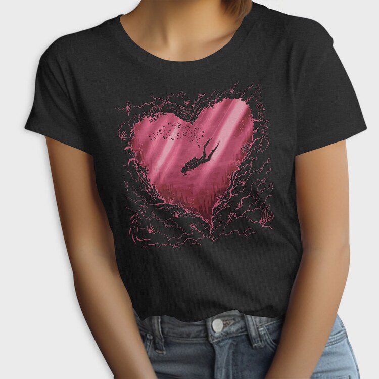 Scuba Heart, Tricou Femei