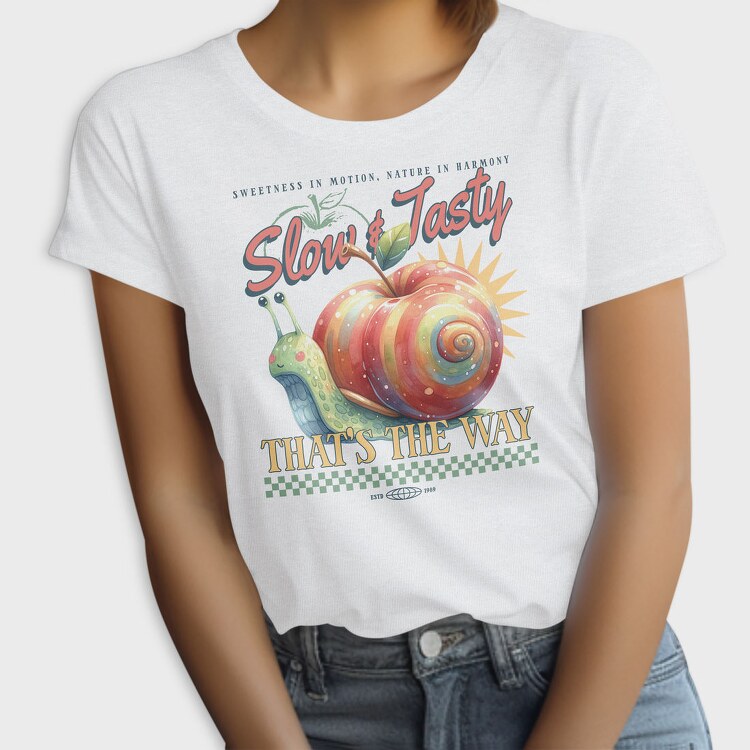 Slow And Tasty Apple Snail, Tricou Femei