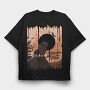 Lion Nature Landscape, Tricou Oversize Barbati (Unisex)