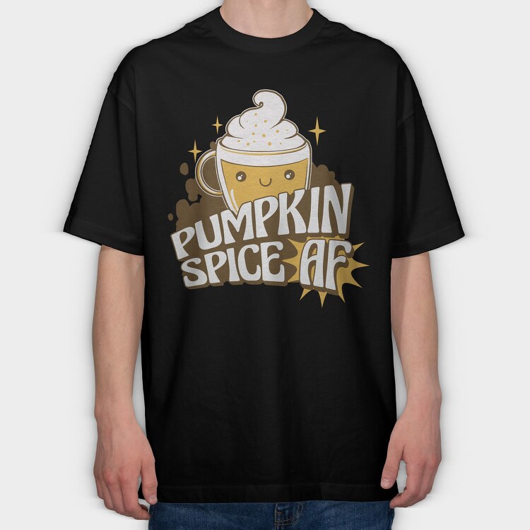 Cute Pumpkin Spice, Tricou Oversize Barbati (Unisex)