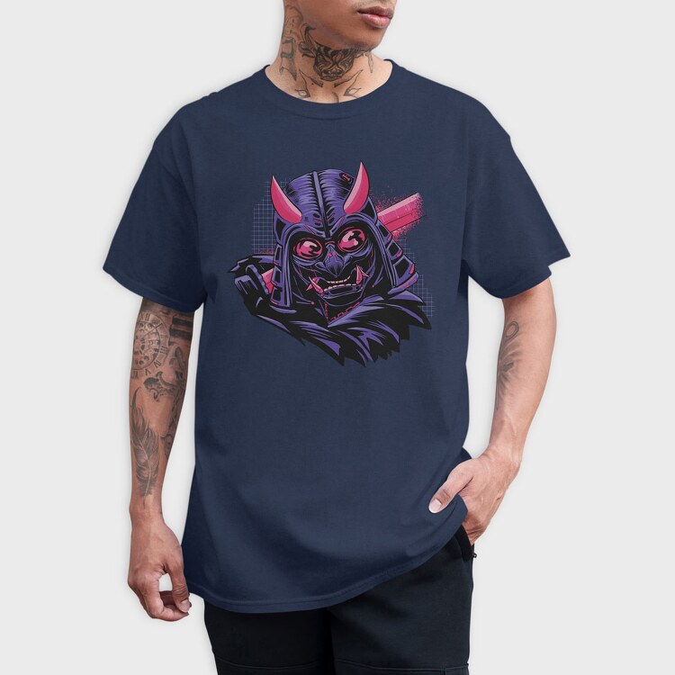 Samurai Cyberpunk Vaporwave, Tricou Barbati (Unisex)
