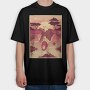 Lion Pool Reflection, Tricou Oversize Barbati (Unisex)