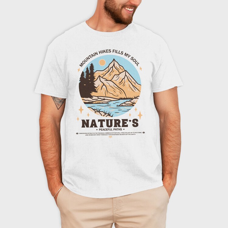 Mountain Hikes Fills My Soul, Tricou Barbati (Unisex)