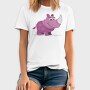 Purple Rhino Smile, Tricou Barbati (Unisex)