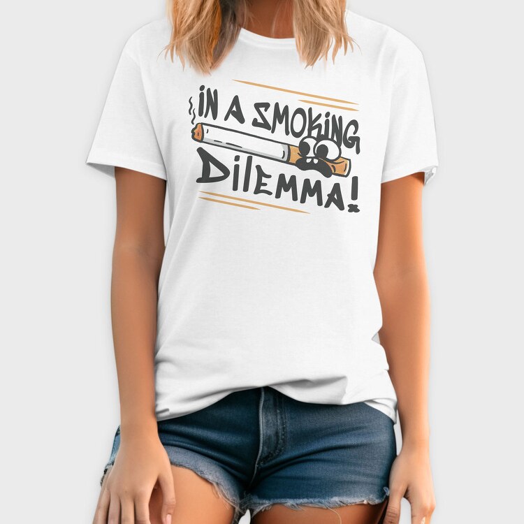 Smoking Dilemma, Tricou Barbati (Unisex)