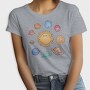 Cute Solar System With Planets Kawaii, Tricou Femei