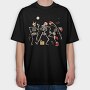 Quirky Christmas Dancing Skeletons, Tricou Oversize Barbati (Unisex)
