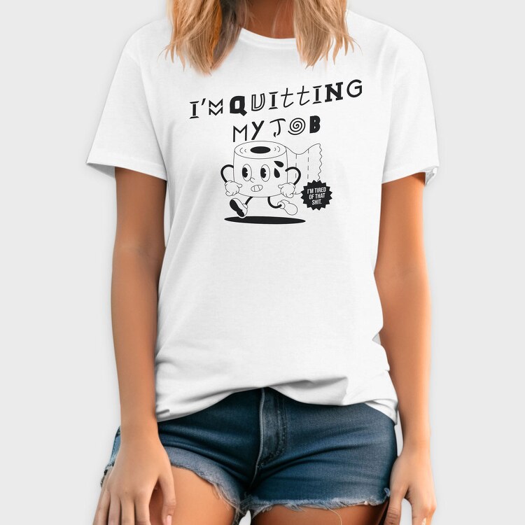 Quitting Job Coffee, Tricou Barbati (Unisex)