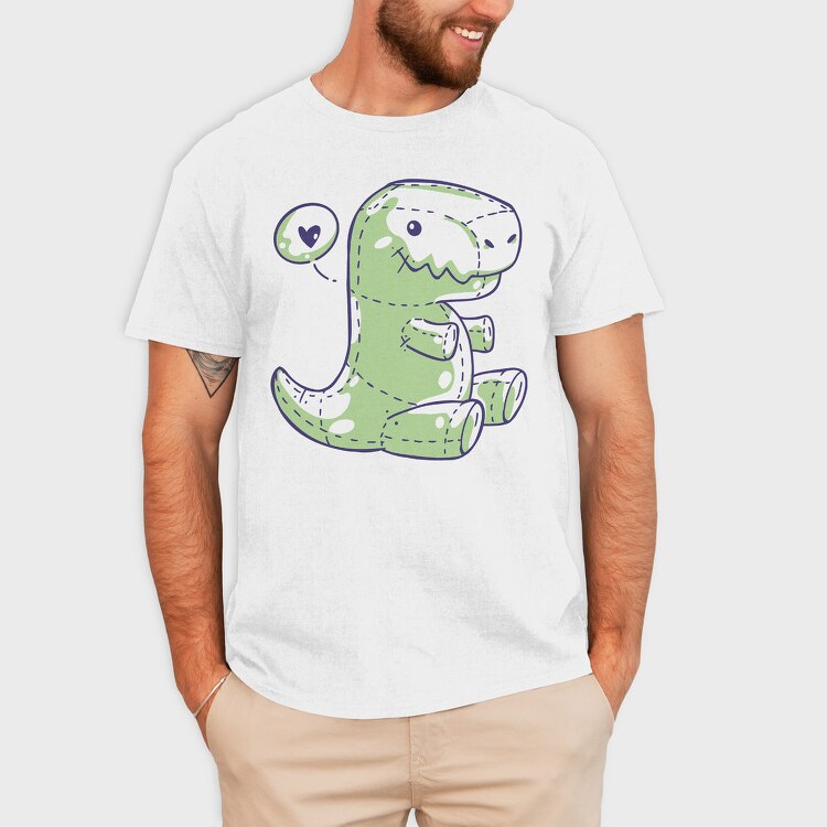 Cute T Rex Plushie, Tricou Barbati (Unisex)