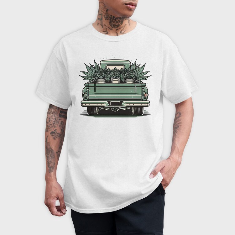Loaded Truck With Weed Plants, Tricou Barbati (Unisex)