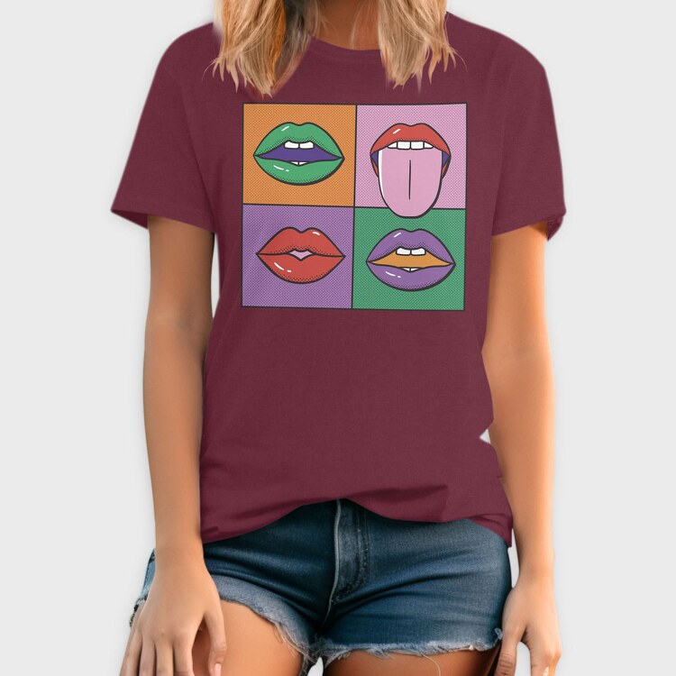 Pop Lips, Tricou Barbati (Unisex)