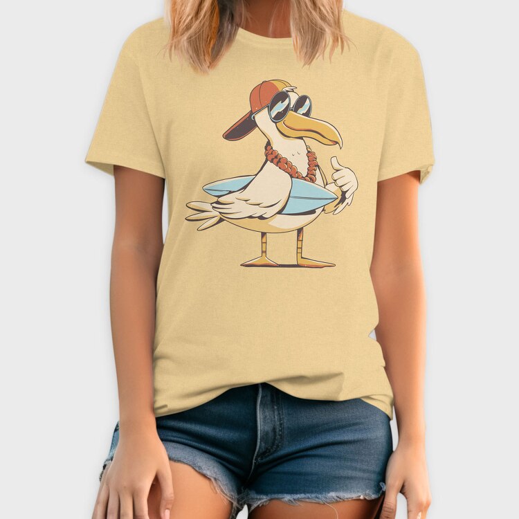 Seagull Summer Surf, Tricou Barbati (Unisex)