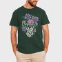 Skeleton Hands Flower, Tricou Barbati (Unisex)