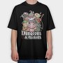 Dungeons And Axolotls Dungeon, Tricou Oversize Barbati (Unisex)