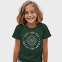 Lotus Flower Moon And Sun Line Art, Tricou Copii