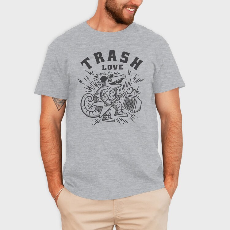 Possum Trash Love, Tricou Barbati (Unisex)