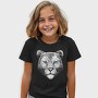 Snow Leopard Portrait, Tricou Copii