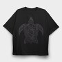 Cool Tribal Sea Turtle, Tricou Oversize Barbati (Unisex)
